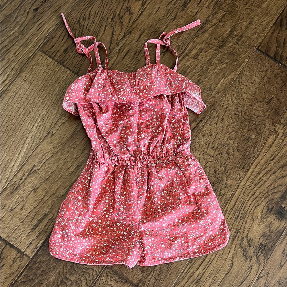 Floral Girls Tea Romper